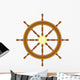 wooden helmsmen wheel Wall Decal