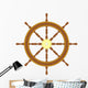 wooden helmsmen wheel Wall Decal