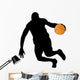 basketball player silhouette Wall Decal