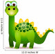 Cute Green Dinosaurs Cartoon Wall Decal