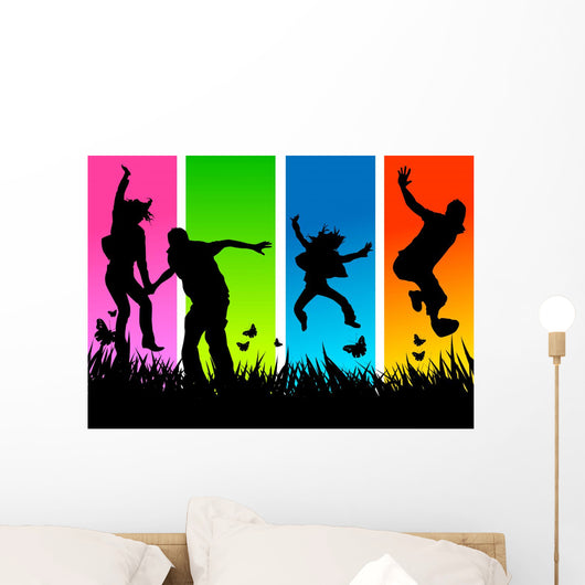 Funky Young People Wall Decal