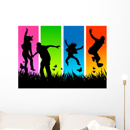 Funky Young People Wall Decal