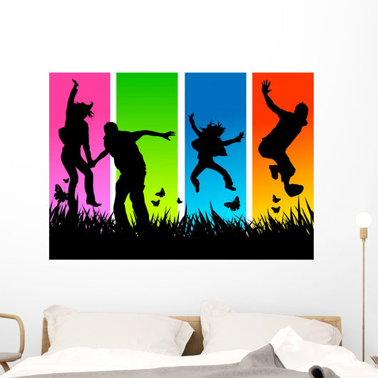 Funky Young People Wall Decal