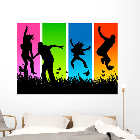 Funky Young People Wall Decal