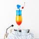 Layered tropical cocktail with blue heart decoration Wall Decal