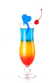 Layered tropical cocktail with blue heart decoration Wall Decal