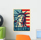 Statue of Liberty. New York landmark. Wall Mural