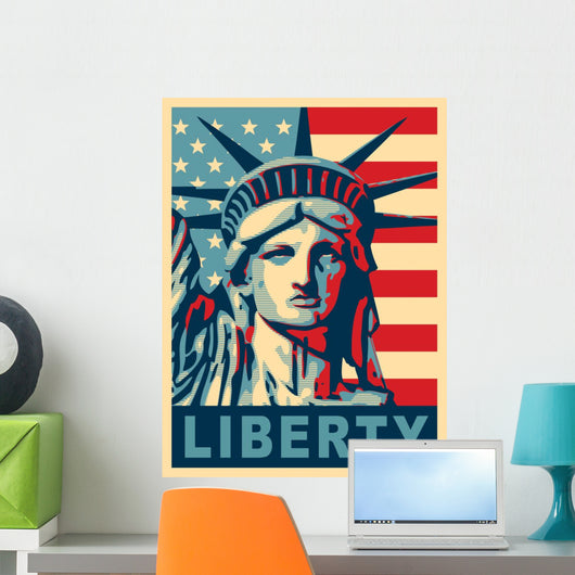 Statue of Liberty. New York landmark. Wall Mural