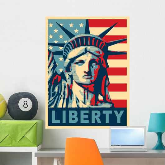 Statue of Liberty. New York landmark. Wall Mural