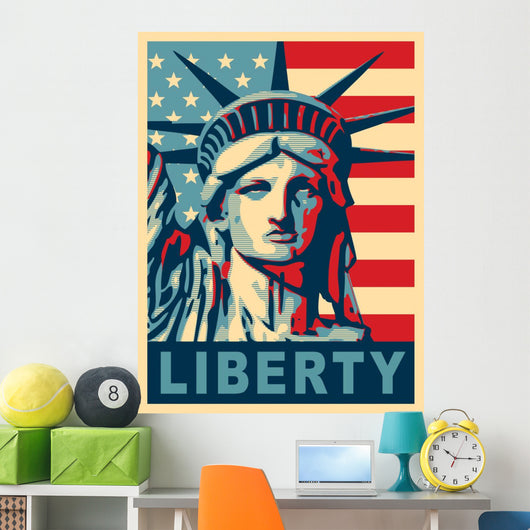 Statue of Liberty. New York landmark. Wall Mural