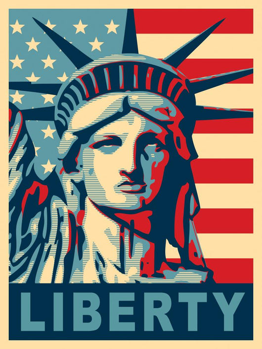 Statue of Liberty. New York landmark. Wall Mural