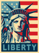 Statue of Liberty. New York landmark. Wall Mural