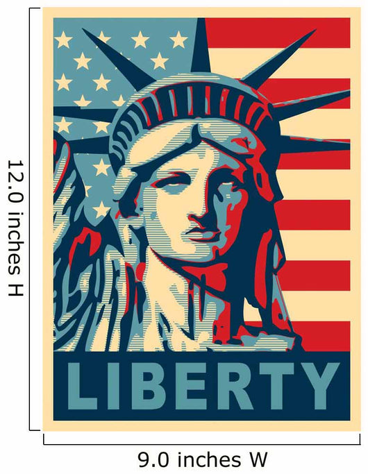 Statue of Liberty. New York landmark. Wall Mural