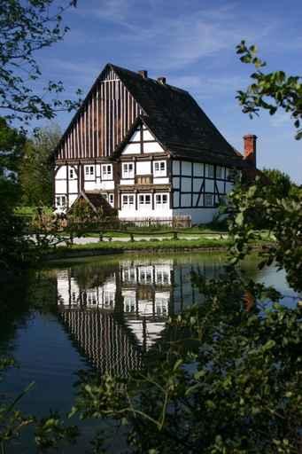 Old Bakery Village Pond Wall Decal
