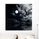 Moon and Clouds above Wall Decal