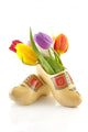 Pair of traditional Dutch wooden shoes with tulips Wall Decal