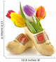 Pair of traditional Dutch wooden shoes with tulips Wall Decal