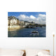 Quai Seine Et Bateau Wall Decal