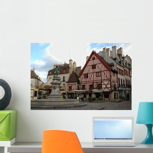 Place Francois Rude Dijon Wall Decal