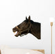 Head of a horse on the isolated background Wall Decal