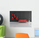 red and black lounge Wall Mural