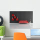 red and black lounge Wall Mural