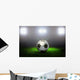 Soccer Ball on the Field of Stadium Wall Mural