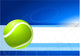 Tennis Ball on Abstract Internet Background Wall Mural