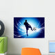 Soccer Player on Abstract Modern Light Background Wall Mural