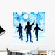 Fencer Blue Lens Flare Wall Mural