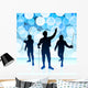 Fencer Blue Lens Flare Wall Mural