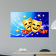 Comedy and Tragedy Masks Wall Mural