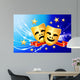 Comedy and Tragedy Masks Wall Mural