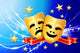 Comedy and Tragedy Masks Wall Mural