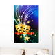 Comedy and Tragedy Masks on Abstract Modern Light Background Wall Mural