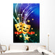 Comedy and Tragedy Masks on Abstract Modern Light Background Wall Mural