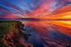 Mongolia Sunset Lake Wall Decal