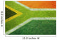 South African flag on football or rugby pitch Wall Mural