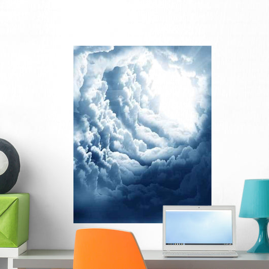Dark Sky with Sun Wall Decal