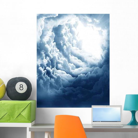 Dark Sky with Sun Wall Decal