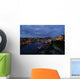 Sage and Millennium Bridge at night Wall Mural