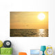 Sunrise and Flock Birds Wall Mural