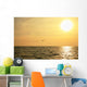 Sunrise and Flock Birds Wall Mural