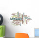 Software Word Cloud Wall Decal