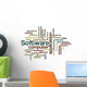 Software Word Cloud Wall Decal