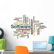 Software Word Cloud Wall Decal