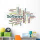 Software Word Cloud Wall Decal