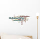Outsourcing - Word Cloud Wall Decal