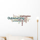 Outsourcing - Word Cloud Wall Decal
