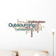 Outsourcing - Word Cloud Wall Decal
